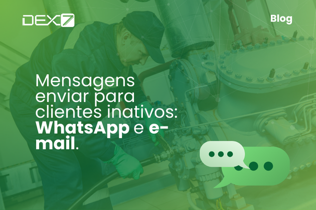 Mensagens enviar para clientes inativos: WhatsApp e e-mail.